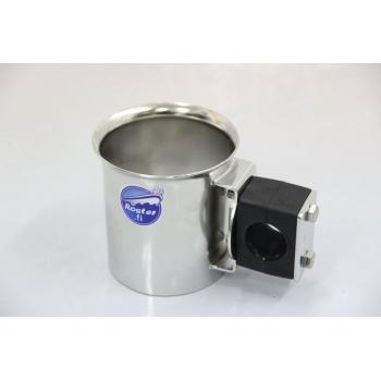 Stainless steel ROSTERI bottle/can holder 0,33/0,5l 25mm railing