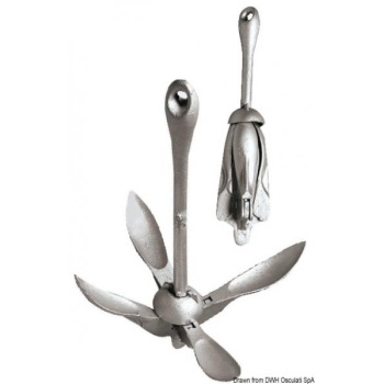 Folding grapnel anchor, 4kg