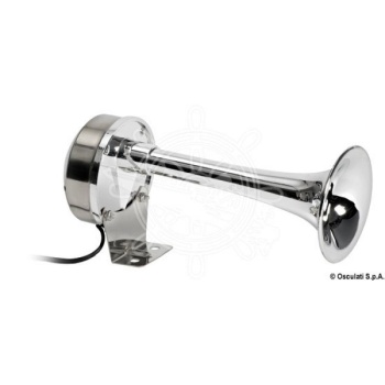 Fog-horn, stainless, 12V