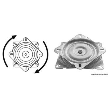 SS rotating base guided w/seat