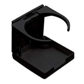 Glass holder, foldable, black