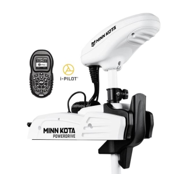 Electric Bow Mount Remote Control MINN KOTA Riptide Powerdrive-70 iPilot, 54" leg, 24V, Bluetooth, remote control, white, salt water