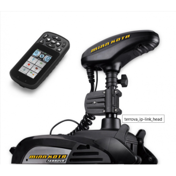 Electric Bow Mount Remote Control MINN KOTA Terrova-80 iPilot Link, Mega Down sonar, 60" leg, 24V, Bluetooth, Wired Foot Control, black, fresh water