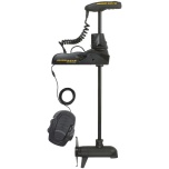 Электрический кормовой ГПС мотор MINN KOTA Ulterra-80 iPilot Link, MSI дачик, 60" нога, 24V, Bluetooth, пульт дистанционного управления, педаль управления с проводом, черного цвета, пресная вода