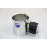 Stainless steel ROSTERI bottle/can holder 0,33/0,5l 30mm railing