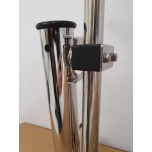 Stainless ROSTERI rod holder for upper attachment, plastic fastening, 25mm railing