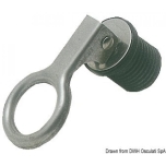 Expendable lever-operated water drain plug, 22mm, stainless steel