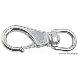 Snap-hook with swivel, 94 mm, stainless steel