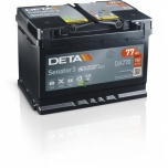 Starter battery DETA Senator3 77 Ah 12V