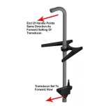 Ice mount pole for GARMIN Livescope sonar