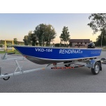 Boat rent full week, 4.5m alu boat + 20hp Tohatsu 4str starter engine + trailer